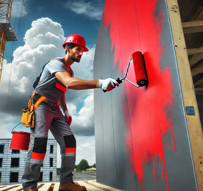 Dış Cephe Kaplama Kırmızı